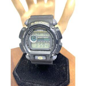 Casio Mens Watch G-Shock DW9052 Black Resin Digital Illuminator 44mm 3232 USED